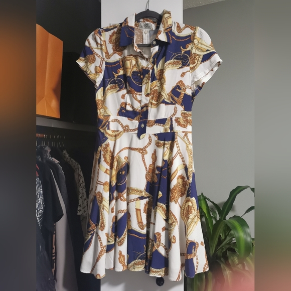 💯% Authentic Hermes Mid Dress in Size S - Picture 1 of 14